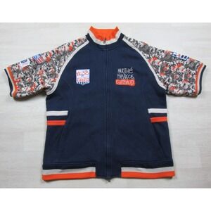 Vintage Y2K Marithe Francois Girbaud Sweatshirt Men's (L) Short Sleeve Full Zip